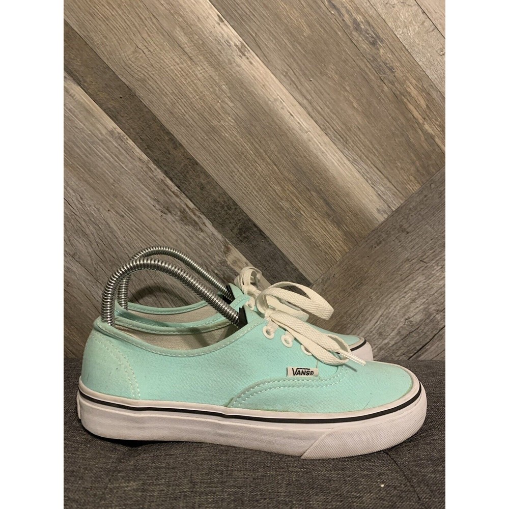 Vans Off The Wall Women's Size 7.5 Skateboard Shoes Aqua Sneakers TB2T